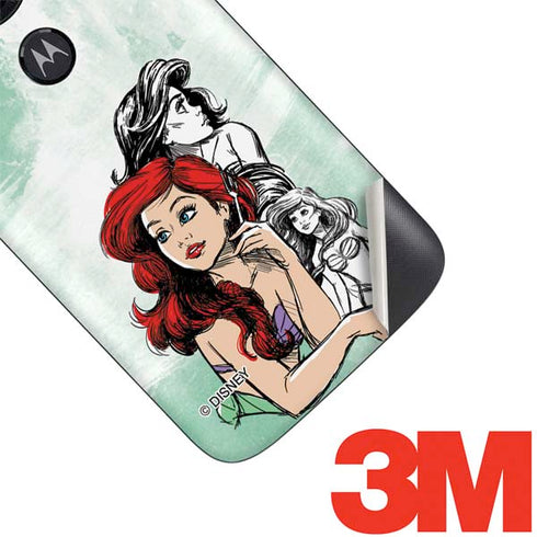 Disney Princess Ariel Sketch Art Moto E5 Play Skin