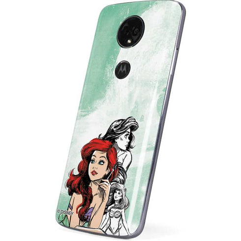Disney Princess Ariel Sketch Art Moto E5 Plus Skin