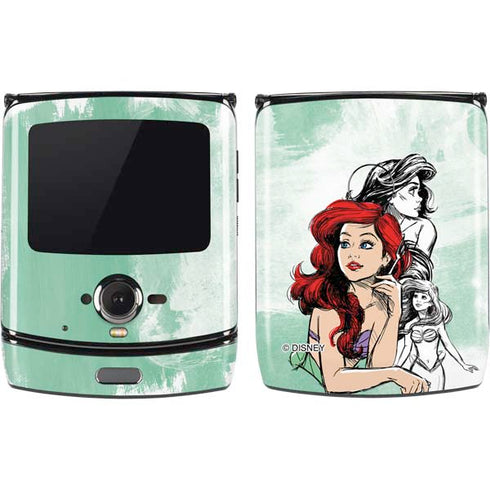 Disney Princess Ariel Sketch Art Motorola RAZR Skin