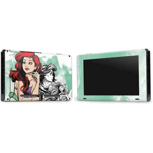 Disney Princess Ariel Sketch Art Nintendo Switch Bundle Skin