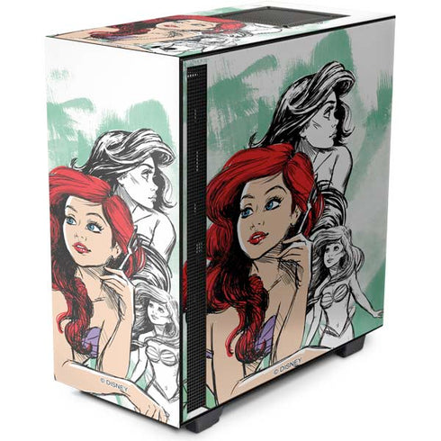 Disney Princess Ariel Sketch Art NZXT H510 Compact ATX Mid-Tower Case Skin
