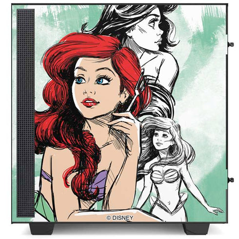 Disney Princess Ariel Sketch Art NZXT H510 Compact ATX Mid-Tower Case Skin