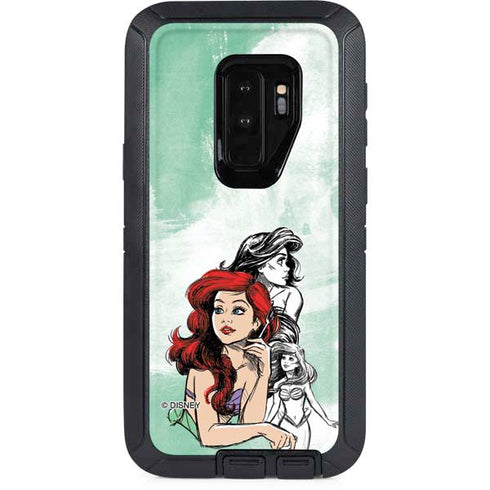 Disney Princess Ariel Sketch Art Otterbox Defender Galaxy Skin