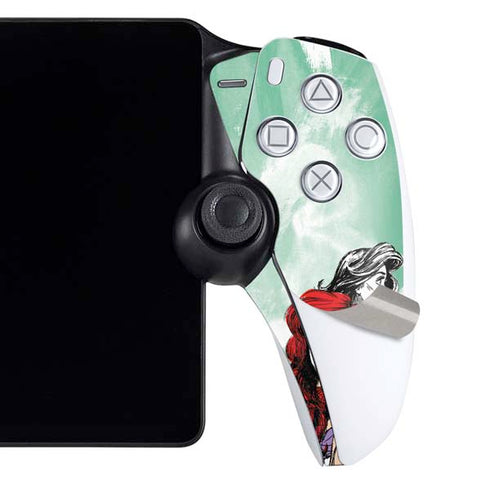 Disney Princess Ariel Sketch Art PlayStation Portal Remote Player Skin