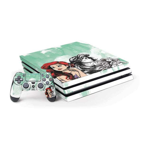 Disney Princess Ariel Sketch Art PS4 Pro Bundle Skin