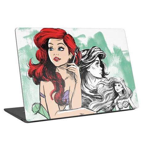 Disney Princess Ariel Sketch Art Universal Laptop 11in (8.8 x 6.2in) Skin