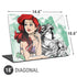 Disney Princess Ariel Sketch Art Universal Laptop 18in (14.6 x 10.6in) Skin