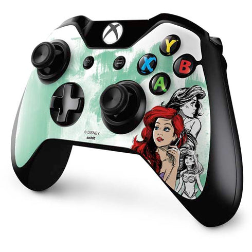 Disney Princess Ariel Sketch Art Xbox One Controller Skin