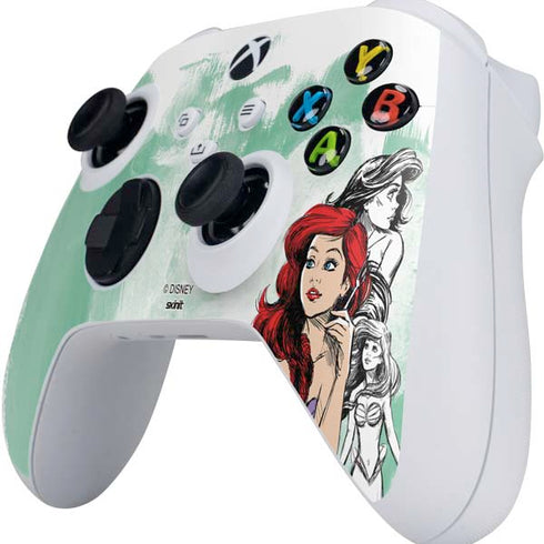 Disney Princess Ariel Sketch Art Xbox Series S Controller Skin