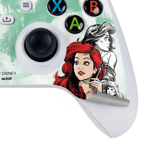 Disney Princess Ariel Sketch Art Xbox Series S Controller Skin