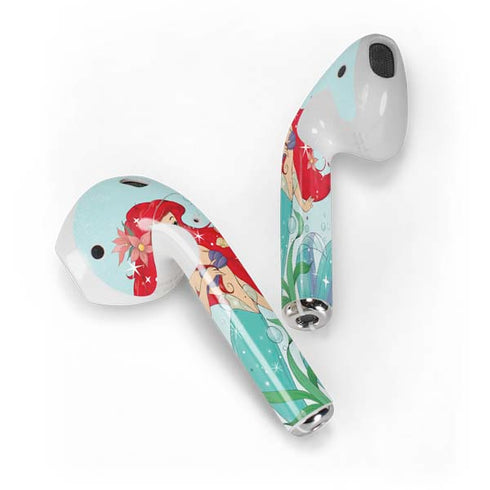 Disney The Little Mermaid Ariel Sparkles Art Apple AirPods Skin