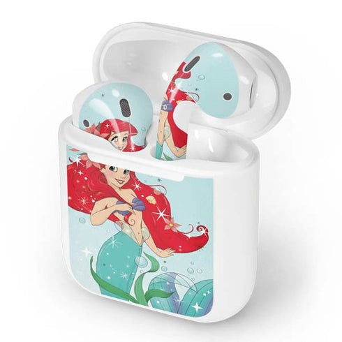 Disney The Little Mermaid Ariel Sparkles Art Apple AirPods Skin