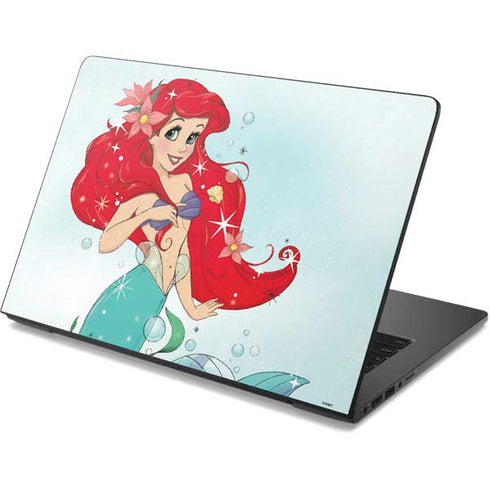 Disney The Little Mermaid Ariel Sparkles Art Dell Chromebook Skin