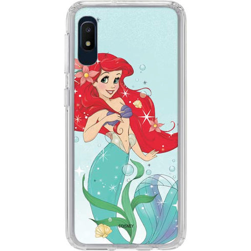 Disney The Little Mermaid Ariel Sparkles Art Galaxy A10e Clear Case