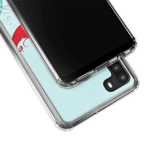 Disney The Little Mermaid Ariel Sparkles Art Galaxy A21 Clear Case