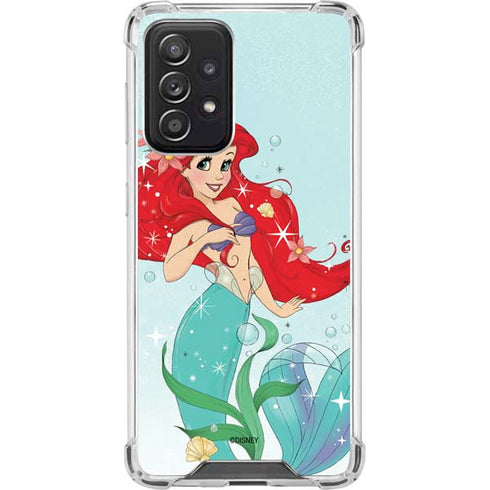 Disney The Little Mermaid Ariel Sparkles Art Galaxy A52 5G Clear Case