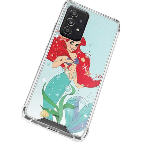 Disney The Little Mermaid Ariel Sparkles Art Galaxy A52 5G Clear Case