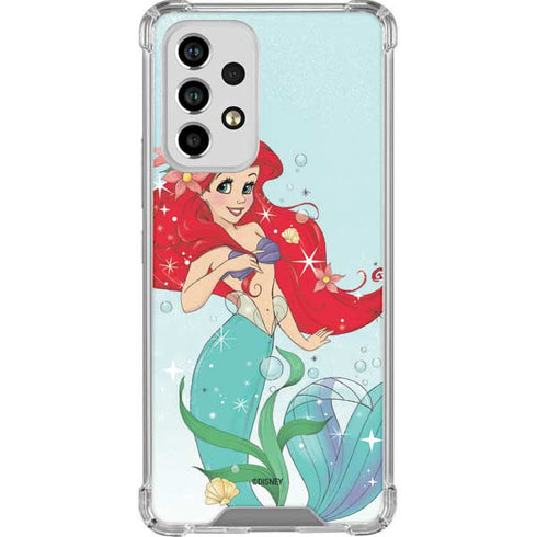 Disney The Little Mermaid Ariel Sparkles Art Galaxy A53 5G Clear Case