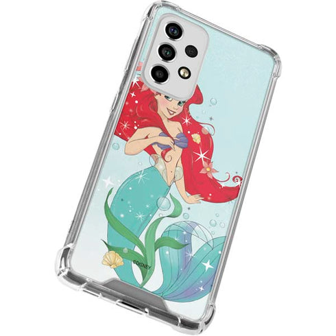 Disney The Little Mermaid Ariel Sparkles Art Galaxy A53 5G Clear Case