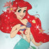 Disney The Little Mermaid Ariel Sparkles Art Galaxy Note 8 Skin