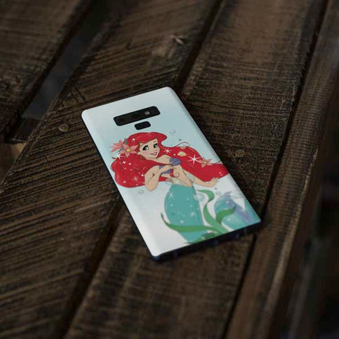 Disney The Little Mermaid Ariel Sparkles Art Galaxy Note 9 Skin