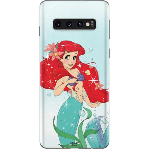 Disney The Little Mermaid Ariel Sparkles Art Galaxy S10 Skin