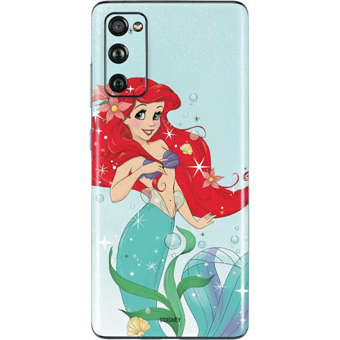 Disney The Little Mermaid Ariel Sparkles Art Galaxy S20 Fan Edition Skin
