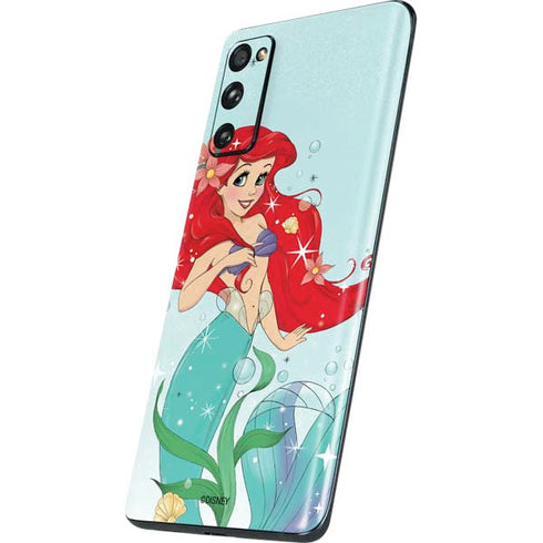 Disney The Little Mermaid Ariel Sparkles Art Galaxy S20 Fan Edition Skin