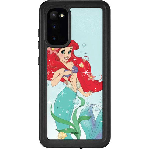 Disney The Little Mermaid Ariel Sparkles Art Galaxy S20 Waterproof Case