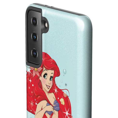 Disney The Little Mermaid Ariel Sparkles Art Galaxy S21 Plus 5G Pro Case