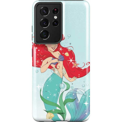 Disney The Little Mermaid Ariel Sparkles Art Galaxy S21 Ultra 5G Pro Case