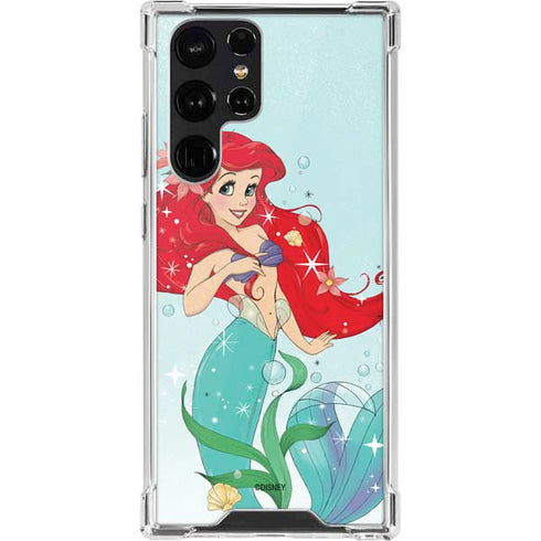 Disney The Little Mermaid Ariel Sparkles Art Galaxy S22 Ultra Clear Case