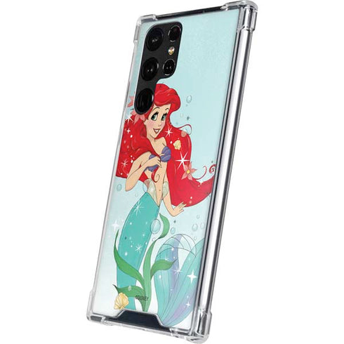 Disney The Little Mermaid Ariel Sparkles Art Galaxy S22 Ultra Clear Case