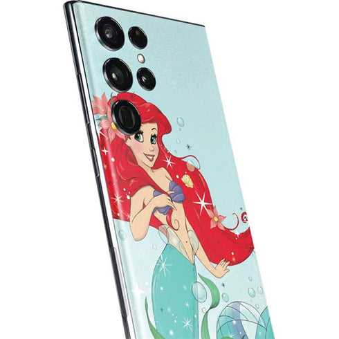 Disney The Little Mermaid Ariel Sparkles Art Galaxy S22 Ultra Skin