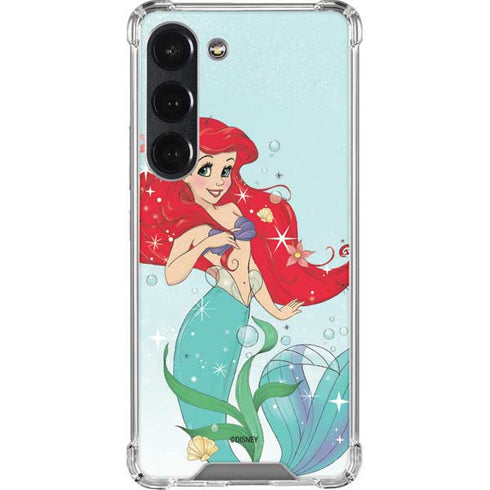 Disney The Little Mermaid Ariel Sparkles Art Galaxy S23 Clear Case
