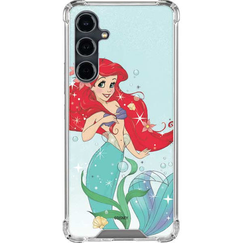 Disney The Little Mermaid Ariel Sparkles Art Galaxy S23 FE Clear Case