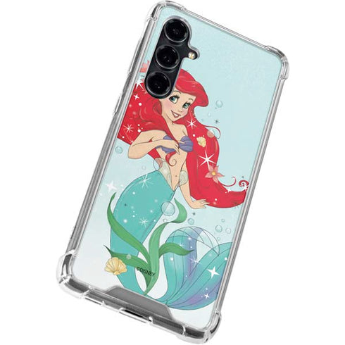 Disney The Little Mermaid Ariel Sparkles Art Galaxy S23 FE Clear Case