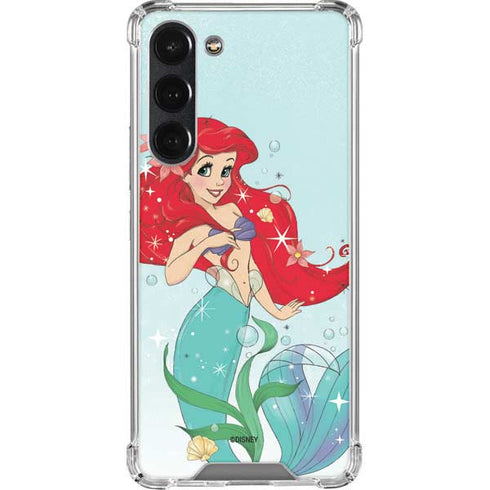 Disney The Little Mermaid Ariel Sparkles Art Galaxy S23 Plus Clear Case