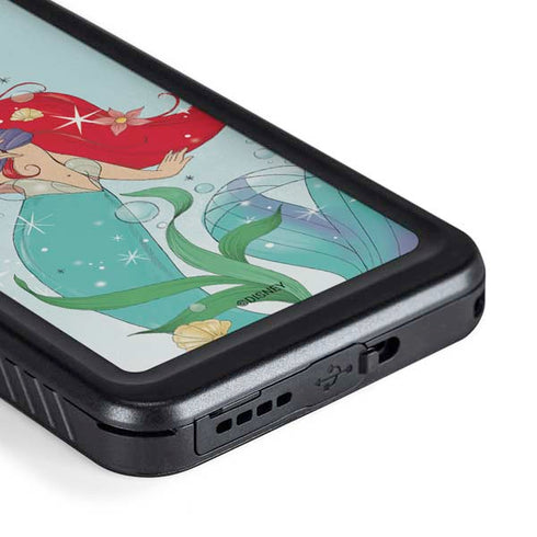 Disney The Little Mermaid Ariel Sparkles Art Galaxy S23 Plus Waterproof Case