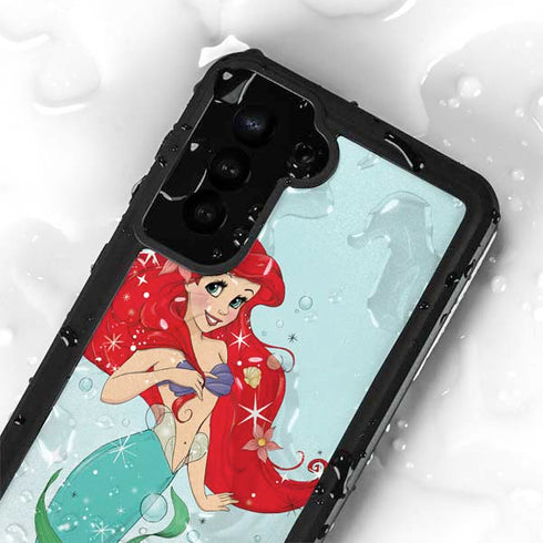 Disney The Little Mermaid Ariel Sparkles Art Galaxy S23 Plus Waterproof Case