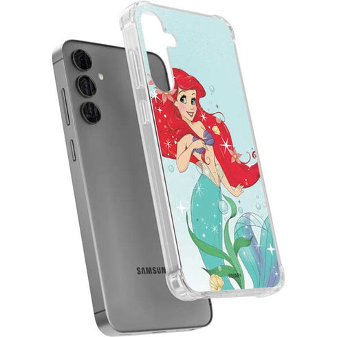 Disney The Little Mermaid Ariel Sparkles Art Galaxy S24 Plus Clear Case
