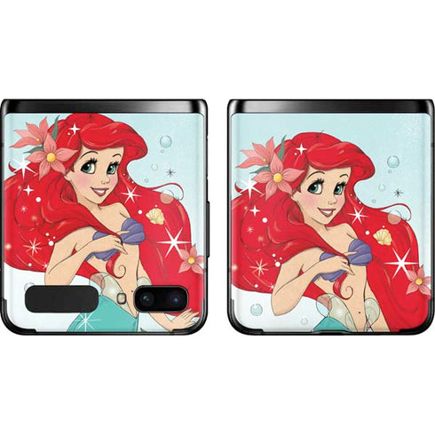 Disney The Little Mermaid Ariel Sparkles Art Galaxy Z Flip Skin