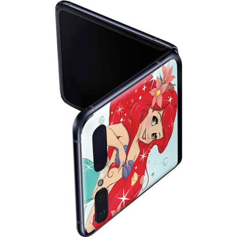 Disney The Little Mermaid Ariel Sparkles Art Galaxy Z Flip Skin