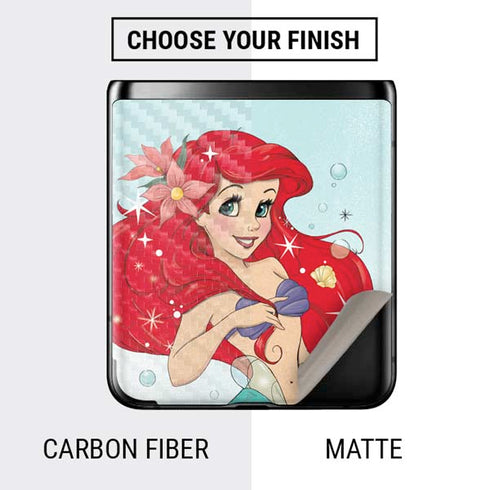 Disney The Little Mermaid Ariel Sparkles Art Galaxy Z Flip Skin