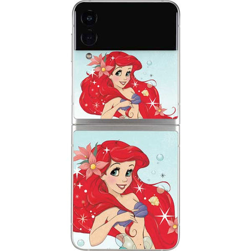 Disney The Little Mermaid Ariel Sparkles Art Galaxy Z Flip3 5G Skin