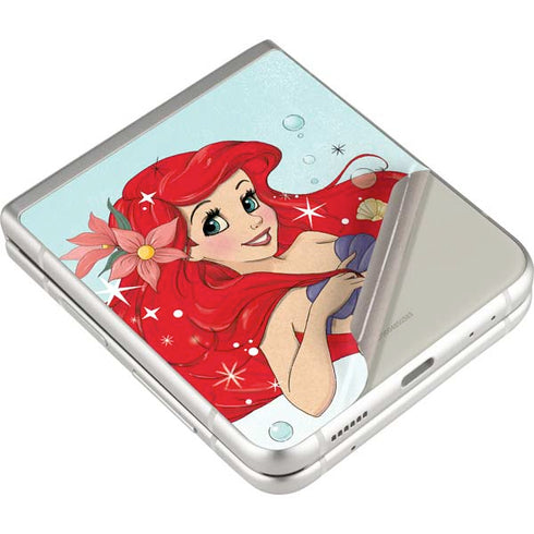 Disney The Little Mermaid Ariel Sparkles Art Galaxy Z Flip3 5G Skin