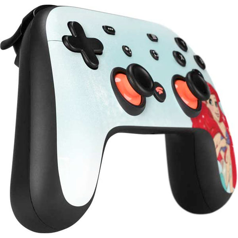 Disney The Little Mermaid Ariel Sparkles Art Google Stadia Controller Skin