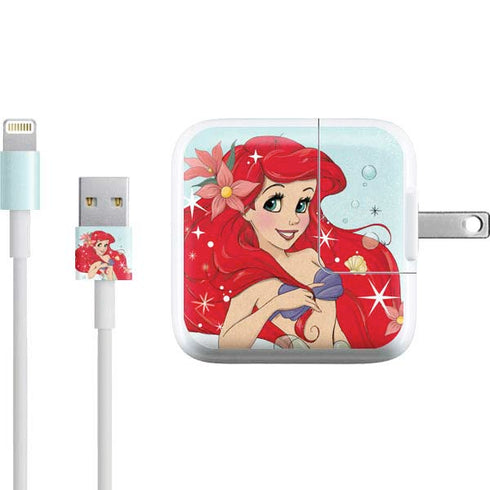 Disney The Little Mermaid Ariel Sparkles Art iPad Charger (10W USB) Skin
