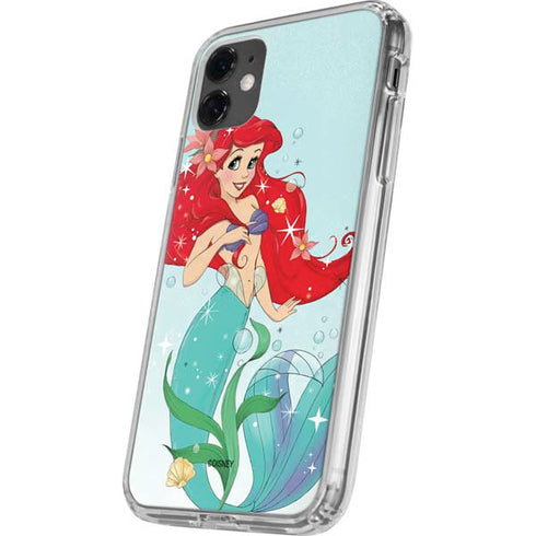Disney The Little Mermaid Ariel Sparkles Art iPhone 11 Clear Case