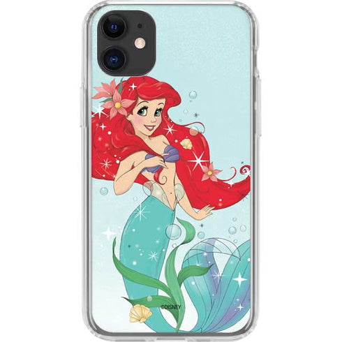 Disney The Little Mermaid Ariel Sparkles Art iPhone 11 Clear Case